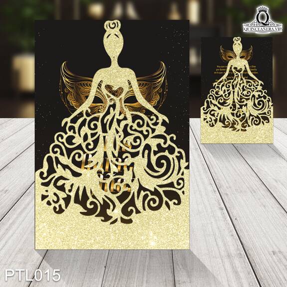 Invitaciones de Quinceañera de Máscaras Antifaz PTL015 - PTL015