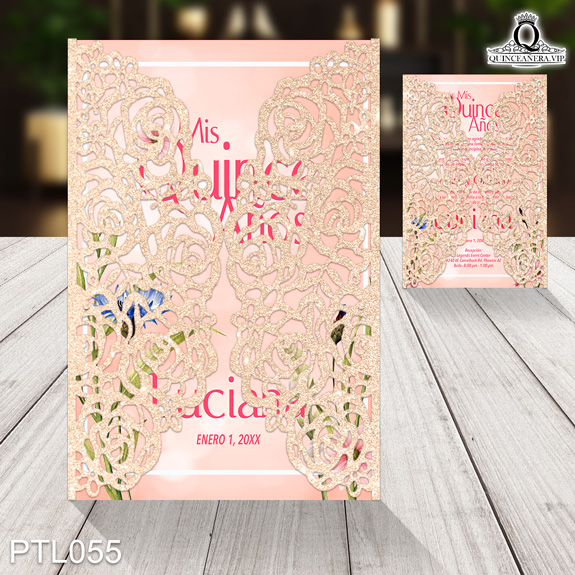 Invitaciones de Quinceañera de Primavera Jazmin PTL055 - PTL055