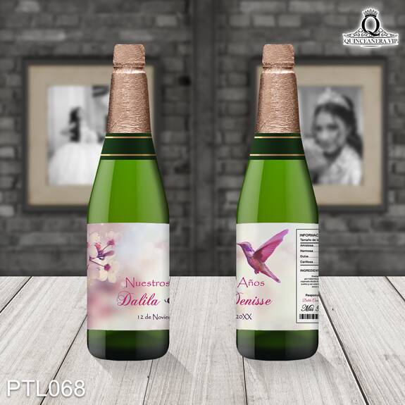 Invitaciones de Quinceañera de Primavera Colibri PTL068 - PTL068