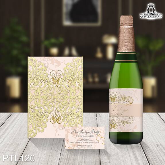 Invitaciones de Quinceañera de Glamurosa ornamentos  PTL120 - PTL120