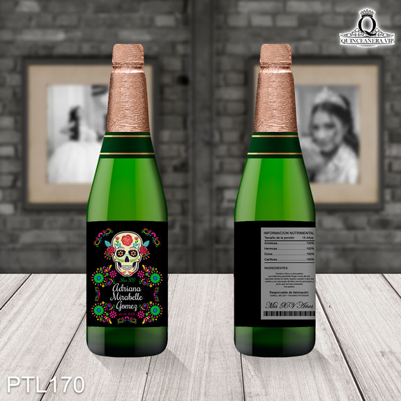 Invitaciones de Quinceañera de Fiesta Mexicana calavera PTL170 - PTL170