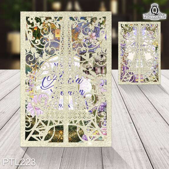 Invitaciones de Quinceañera de la Princesa Rapunzel - PTL223