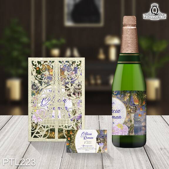 Invitaciones de Quinceañera de la Princesa Rapunzel - PTL223