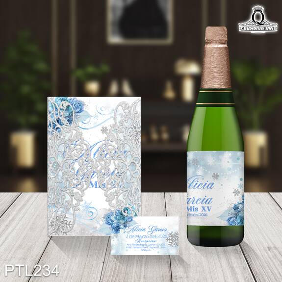 Invitaciones del Castillo de la Princesa Elsa - PTL234