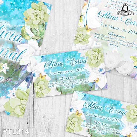 Invitaciones de la Princesa Tiana y el sapo - PTL314